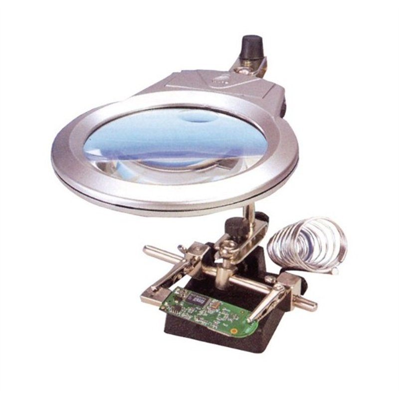 SOPORTE LUPA X2 X6 DIOPTRIAS CON LUZ              