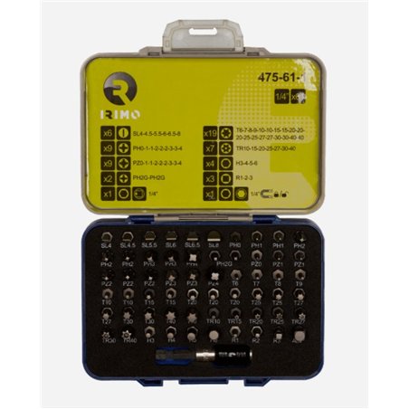 JUEGO 61 PUNTAS + PORTA PUNTA IRIMO               