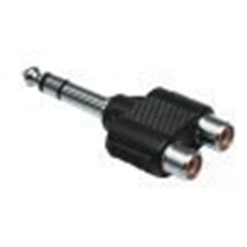 ADAPTADOR 6,35 ST M/2XRCA H CONEX                 