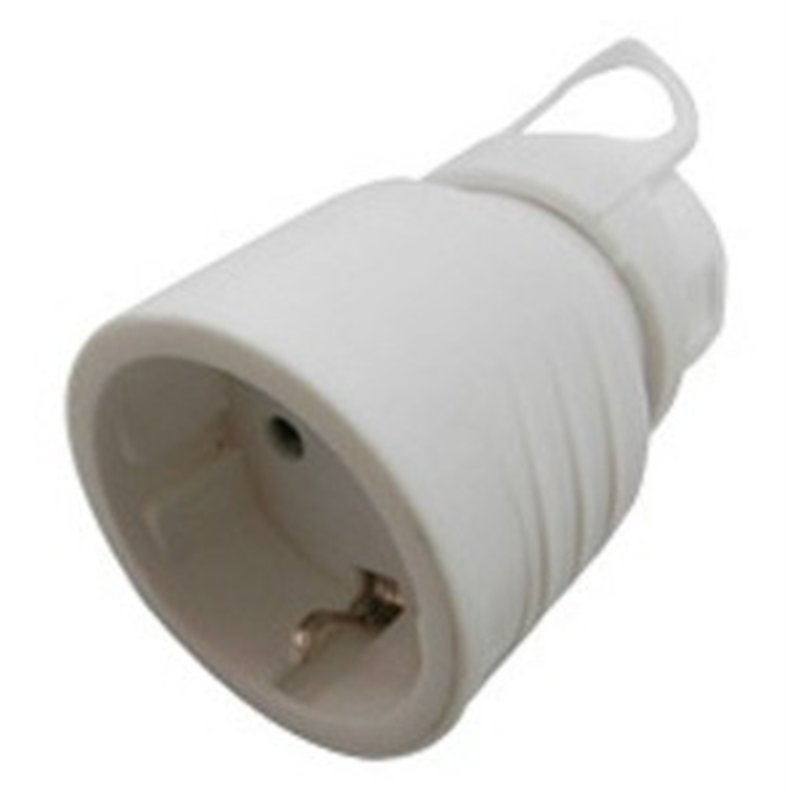 CLAVIJA SCHUKO H AEREA BLANCA CON TIRADOR         