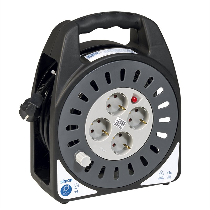 PROLONGADOR ENROLLABLE 15M 4 TOMAS 3X1,5          