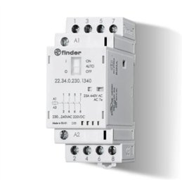 CONTACTOR 22.34 24V AC/DC 25A FINDER LED          