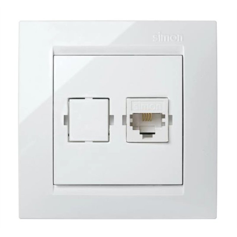 TOMA TELEFONO RJ11 BLANCO S15                     