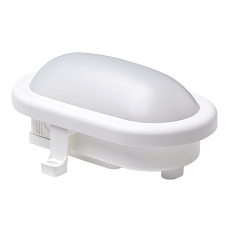 APLIQUE LED OVAL NEGRO 8W                         