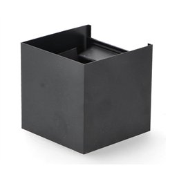 APLIQUE DE PARED LED BLACK CUBE 12W Ip54          
