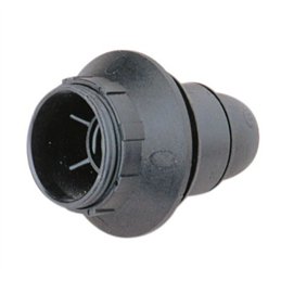 PORTALAMPARA E14 CON ARANDELA NEGRO               