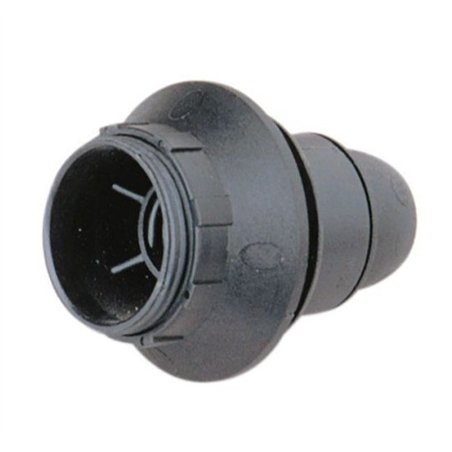 PORTALAMPARA E14 CON ARANDELA NEGRO               