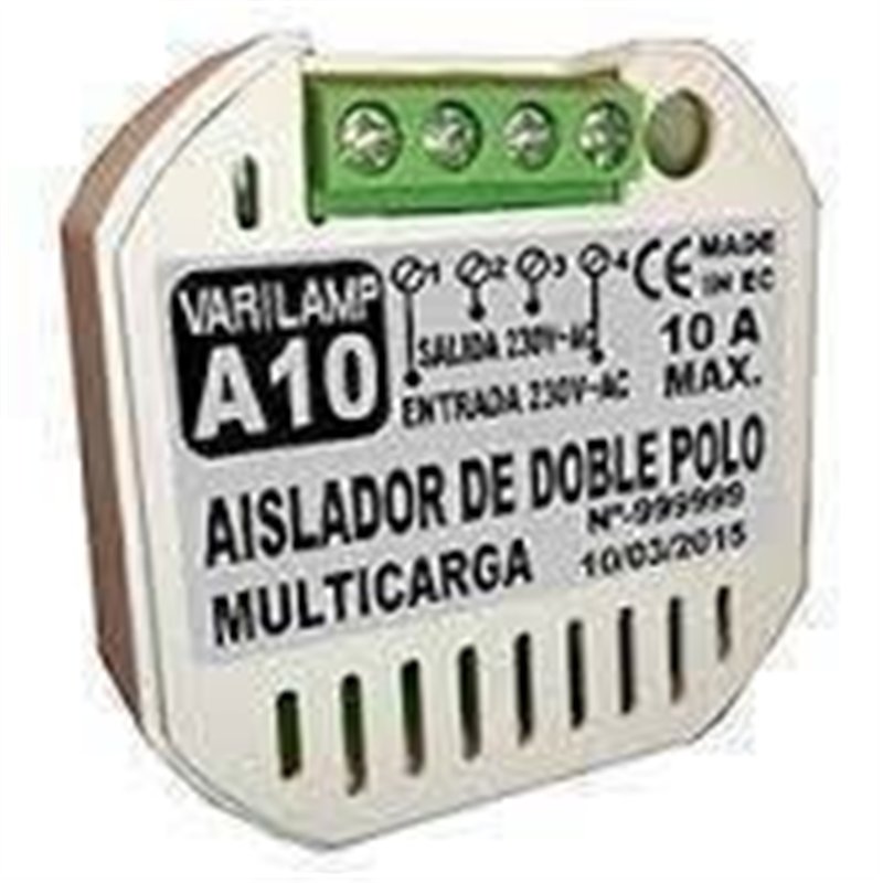 AISLADOR DOBLE POLO VARILAMP A10                  