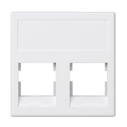 PLACA DOS RJ45 AMP 45X45 CIMA                     