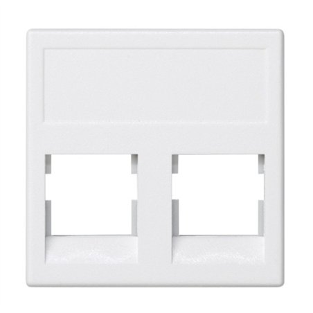 PLACA DOS RJ45 AMP 45X45 CIMA                     