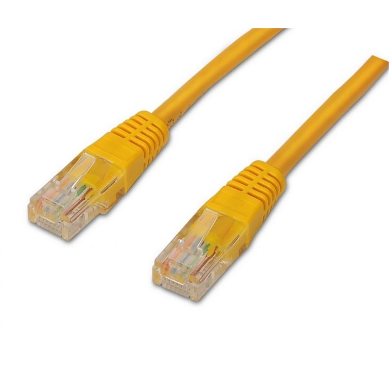 LATIGUILLO UTP CAT5E  0,5 MTS AMARILLO            