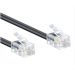 CONEXION TELEFONO 2,1M 4V M/M NEGRA               