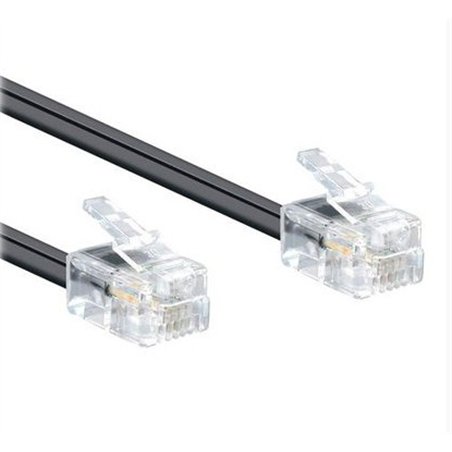 CONEXION TELEFONO 2,1M 4V M/M NEGRA               