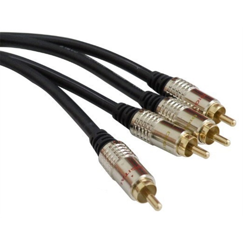 CONEXION AUDIO 2 RCA M/2 RCA M 10MTS PROFESIONAL  