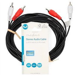 CONEXION AUDIO 2 RCA M/2 RCA M 5 MTS              