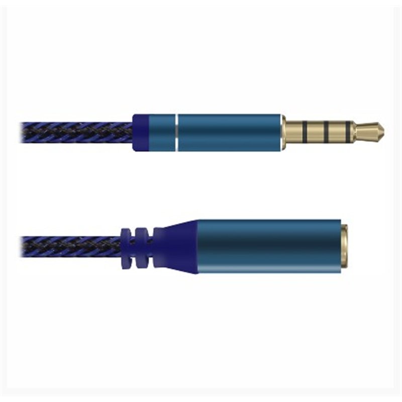 CONEXION AUDIO 3,5 ST M/ 3,5 ST H 3MTS 4 POLOS    
