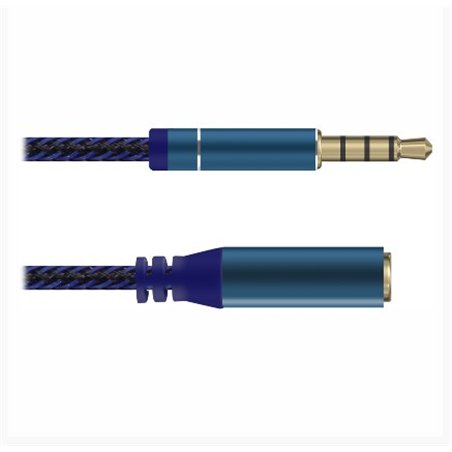 CONEXION AUDIO 3,5 ST M/ 3,5 ST H 3MTS 4 POLOS    