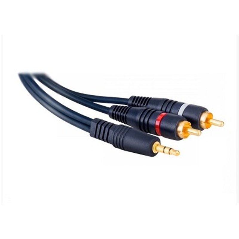 CONEXION AUDIO 3,5 ST M/2 RCA M 1,5MTS            