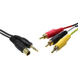 CONEXION VIDEO/AUDIO 3RCA/SVHS-3,5 ST 2M          