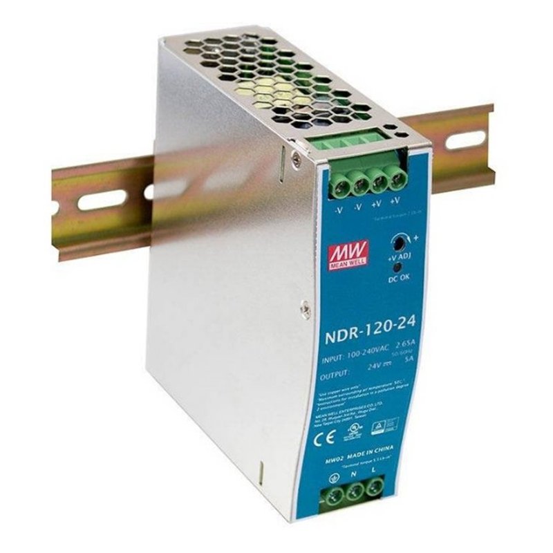 FUENTE CARRIL 24V 5A CONMUTADA NDR-120-24         