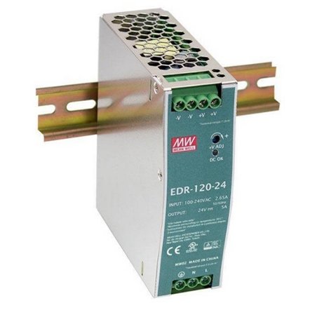 FUENTE CARRIL 24V 5A CONMUTADA EDR-120-24         