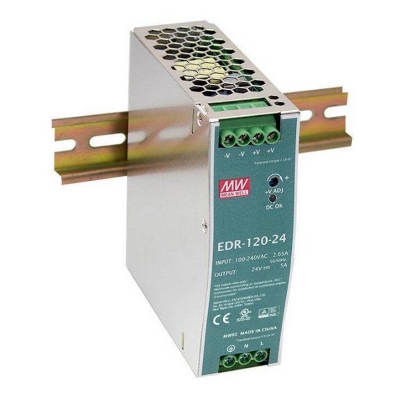 FUENTE CARRIL 12V 10A CONMUTADA EDR-120-12        