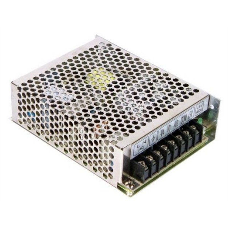 FUENTE INDUSTRIAL +5V -5V +12V -12V  65W CONMUT.  