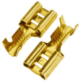 TERMINAL FASTON DORADO H 6,3MM (20U)              