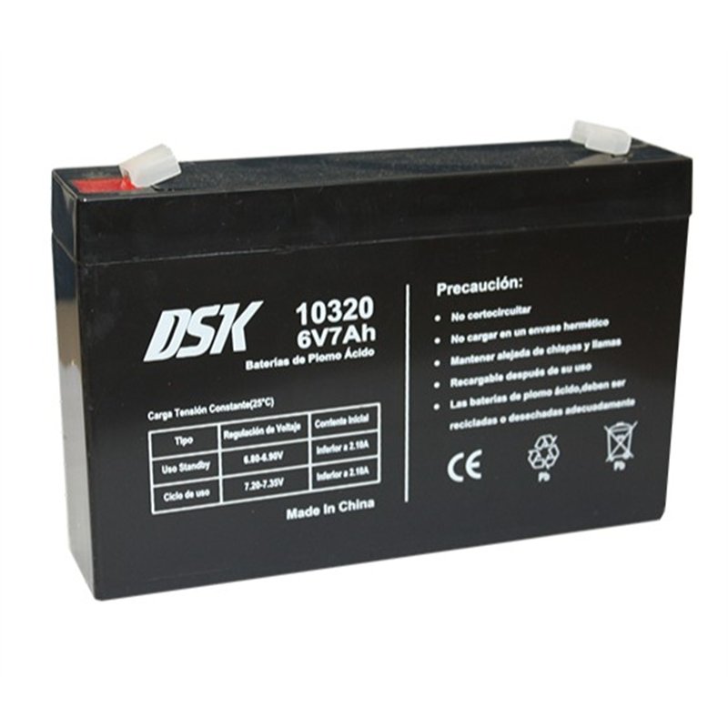 BATERIA PLOMO 6V 7AH 151x34x94                    