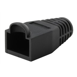 PASACABLE RJ45 NEGRO C/PROTECTOR                  