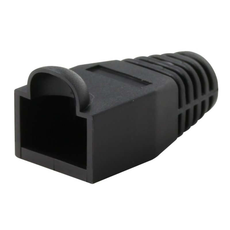 PASACABLE RJ45 NEGRO C/PROTECTOR                  
