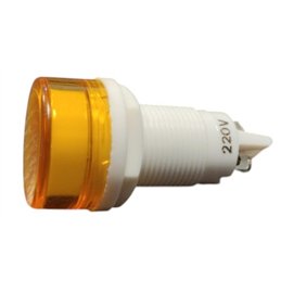 PILOTO 220V AMBAR PANEL C/BAYONETA                