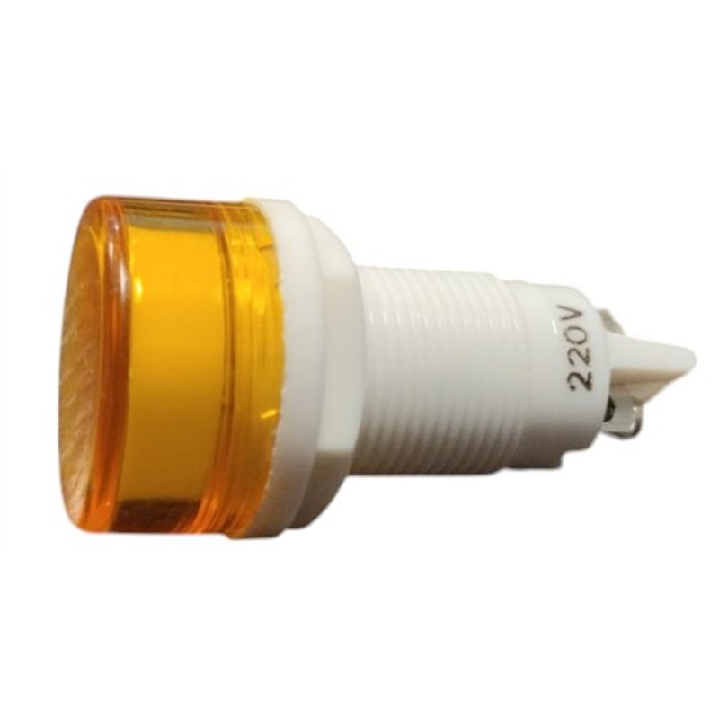 PILOTO 220V AMBAR PANEL C/BAYONETA                