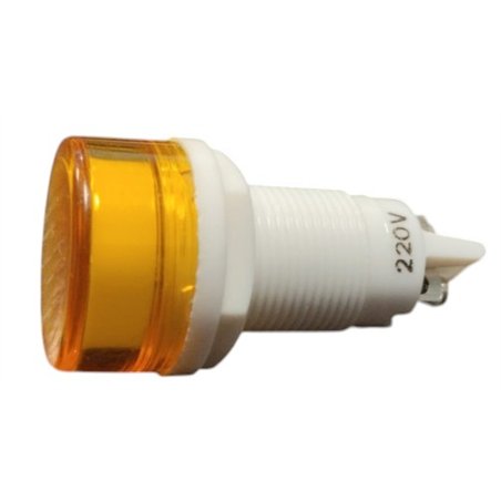 PILOTO 220V AMBAR PANEL C/BAYONETA                