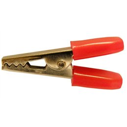 PINZA COCODRILO MANGO AISLADO ROJA                