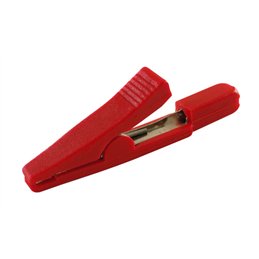PINZA COCODRILO BANANA 2MM ROJA                   