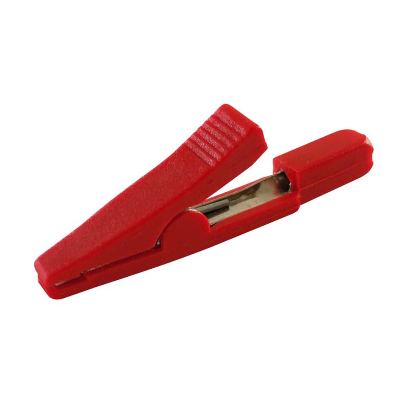 PINZA COCODRILO BANANA 2MM ROJA                   