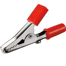 PINZA COCODRILO C/TORN AISLADA ROJA               