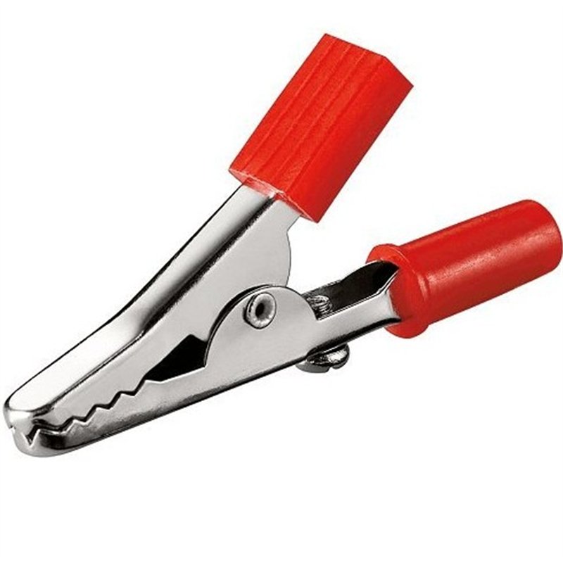 PINZA COCODRILO C/TORN AISLADA ROJA               