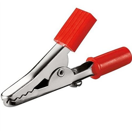 PINZA COCODRILO C/TORN AISLADA ROJA               