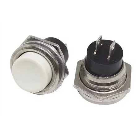 PULSADOR REDONDO BLANCO                           