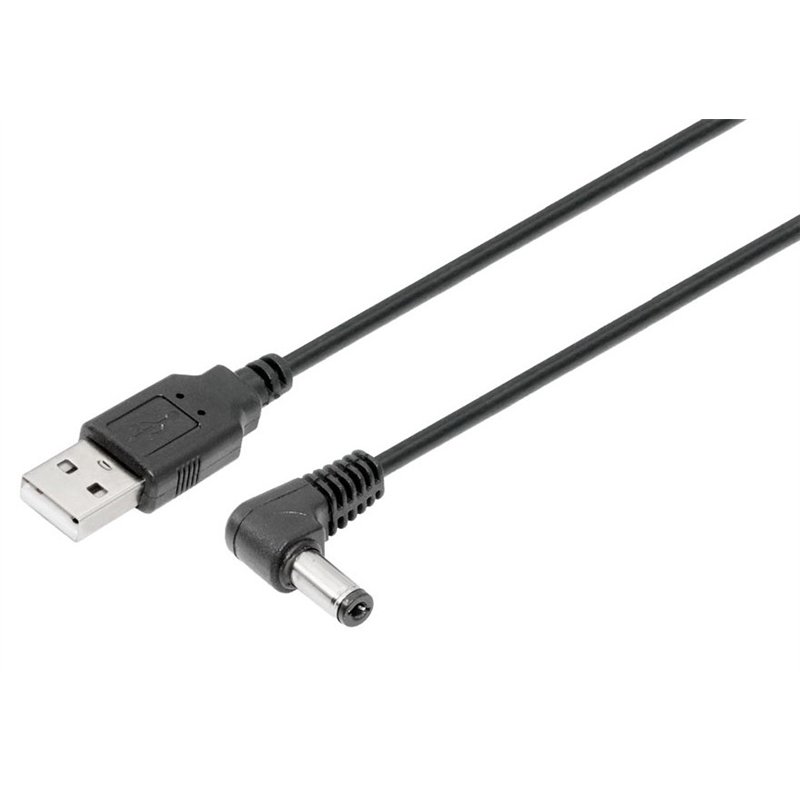 CONEXION ALIMENTACION USB-A a JACK 2,1MM          