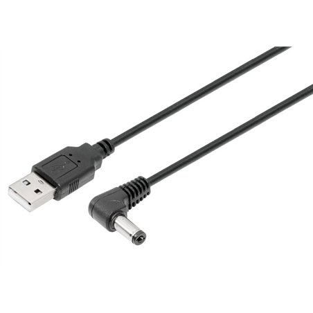 CONEXION ALIMENTACION USB-A a JACK 2,1MM          