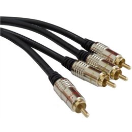 CONEXION AUDIO 2 RCA M/2 RCA M 3MTS PROFESIONAL   