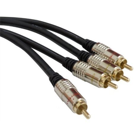 CONEXION AUDIO 2 RCA M/2 RCA M 3MTS PROFESIONAL   