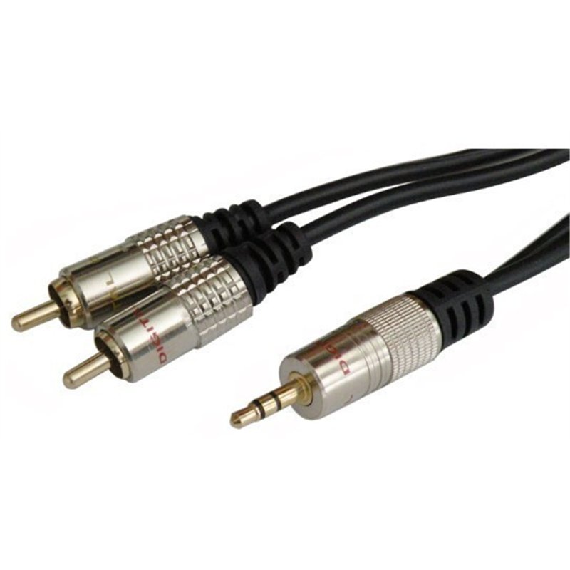 CONEXION AUDIO 3,5 ST M/2 RCA M 10MTS PROFESIONAL 