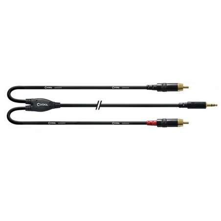 CONEXION AUDIO 3,5 ST M/2 RCA M 6MTS CORDIAL      
