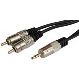 CONEXION AUDIO 3,5 ST M/2 RCA M 3MTS PROFESIONAL  