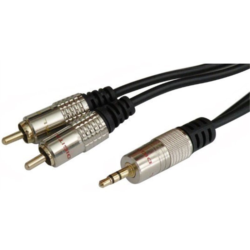 CONEXION AUDIO 3,5 ST M/2 RCA M 3MTS PROFESIONAL  