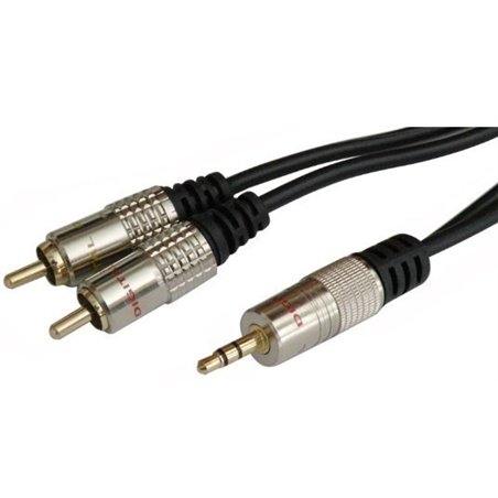 CONEXION AUDIO 3,5 ST M/2 RCA M 3MTS PROFESIONAL  